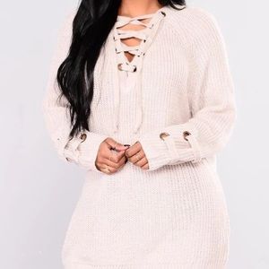(SOLD) Fashion Nova Sweater -blush